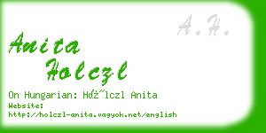 anita holczl business card